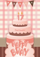 happy birthday greeting design