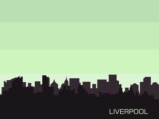 Fototapeta premium Liveropool,England city skyline