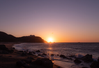 陽が昇る　　　恋路ヶ浜