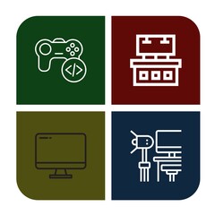 Set of video icons