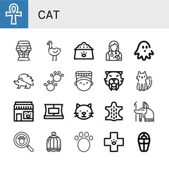 Set of cat icons