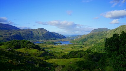 Naklejka premium mountain landscape with blue sky
