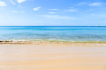 Beautiful summer beach in South of Thailand, holiday and vacation destination in Asia, season and weather concept