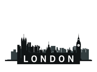 London, United kingdom city silhouette
