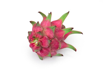 Dragon fruit isolated on a white background.