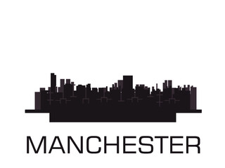 Obraz premium Manchester,England city cityscape, skyline 