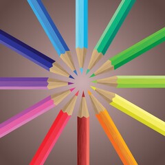 Fototapeta premium color pencils