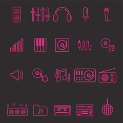 dj icon set