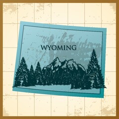 map of wyoming state