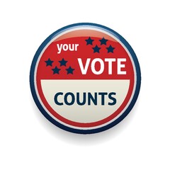 Obraz premium your vote counts badge