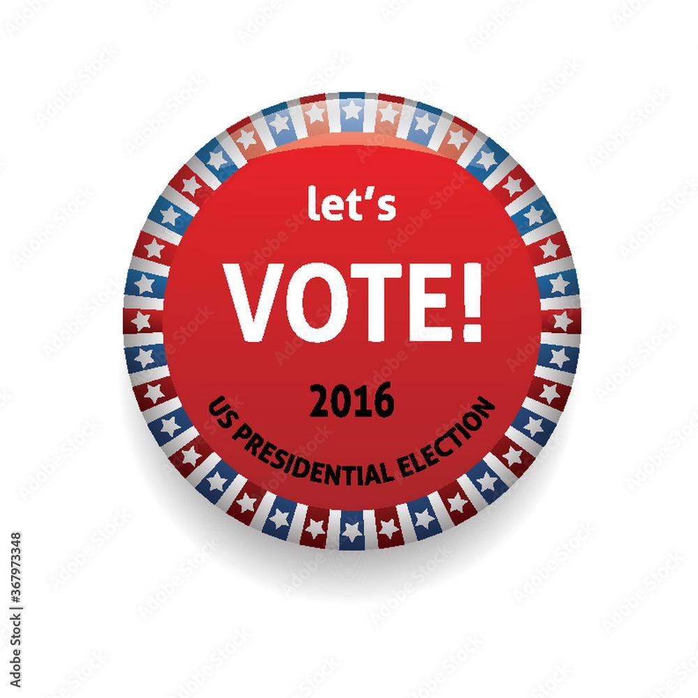 Canvas Prints usa vote badge