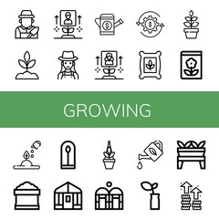 growing icon set