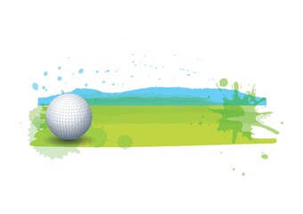 golf ball in golf course
