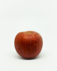 red apple on white background