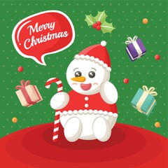 merry christmas card design
