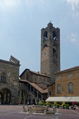 Italien - Bergamo - Piazza Vecchia - Stadtturm