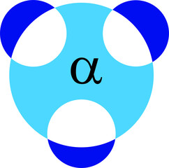 easter egg with blue ribbon