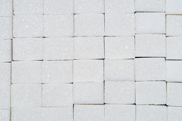 the background image of the pieces refined sugar