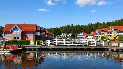 Fototapeta premium Hafendorf Rheinsberg 