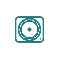 dj scratch disc jog wheel icon