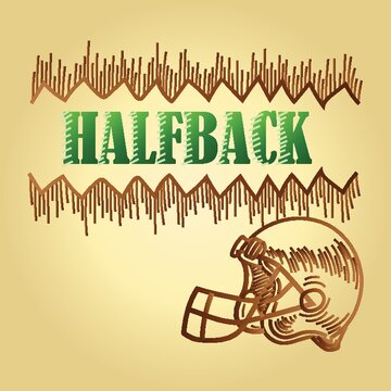 football halfback position text