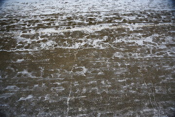 tracks asphalt snow, ice, people’s tracks from shoes on snow, snow removal weather