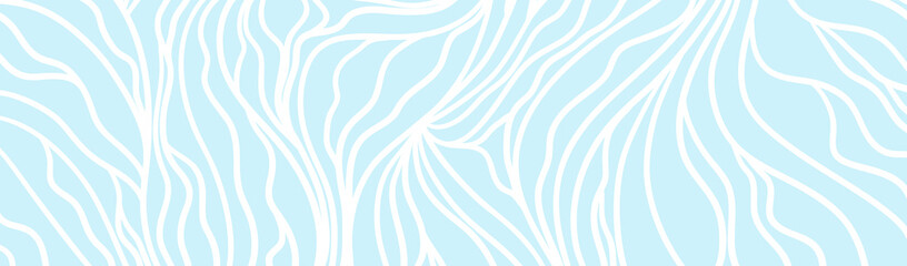 Abstract wavy background. Hand drawn abstract waves. Waved pattern. Colored illustration for banner, flyer or poster © mikabesfamilnaya