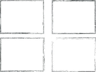 Lines border frame in rectangle form vector