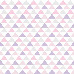 Fototapeta premium Triangle Seamless Pattern with Pastel Color. Good used for gift paper, bag pattern, bed cover ornament, invitation card for kids, Wallpaper Interior, Book cover, etc - EPS 10 Vector