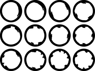 Grunge Stamps Collection, circles. Banners, Insignias , Logos, Icons, Labels and Badges Set .distress textures.frames, badges for your design.
