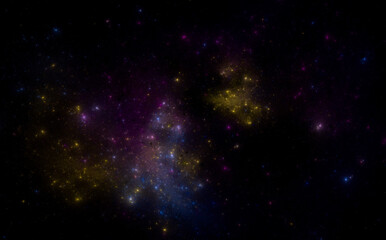 Fototapeta na wymiar Star field background . Magic glow night sky.