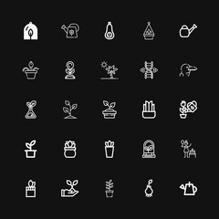 Editable 25 stem icons for web and mobile