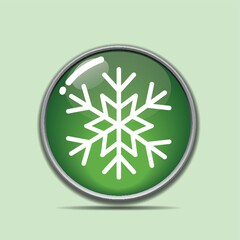 snowflake button