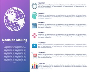 modern infographic template with globe