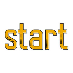 The start icon. Start symbol. Vector illustration.