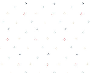 シンプルでおしゃれな手書きのパターン／北欧風／模様／フラット