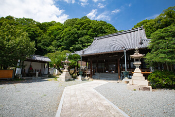 Fototapeta na wymiar たけはら町並み保存地区 -西方寺- 安芸の小京都