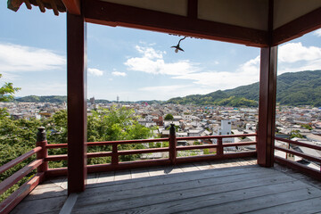 たけはら町並み保存地区 -普明閣（西方寺）からの眺望- 安芸の小京都