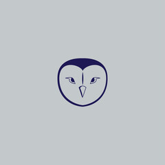 Owl logo design template - vector illustration. Emblem design