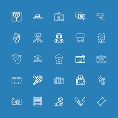 Editable 25 professional icons for web and mobile