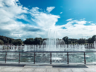 fountain in the park of versailles
