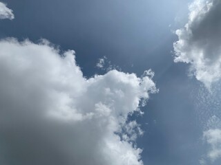 cumulonimbus and cirrocumulus cloud background ep04