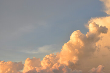 Sunset sky with clouds