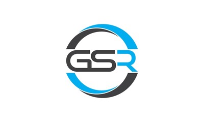 GSR or G S R  Circle letter logo.