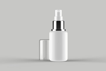 plastic bottle isolated on white