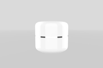 container pot cosmetic  on white background