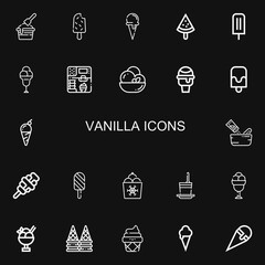 Editable 22 vanilla icons for web and mobile