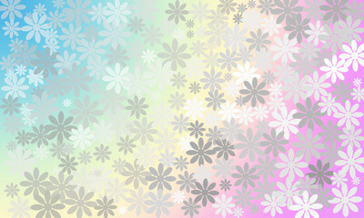 Colorful abstract background with flowers
