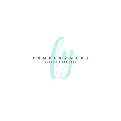 F Y FY Initial handwriting and signature logo design with circle. Beautiful design handwritten logo for fashion, team, wedding, luxury logo.