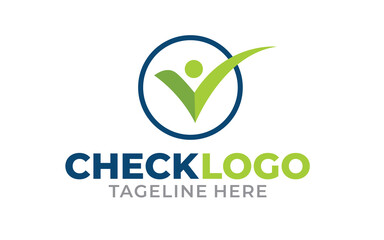 Illustration vector graphic of check mark icon or logo design